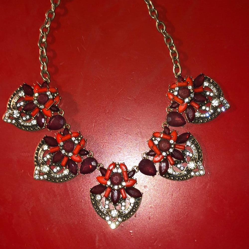 Gorgeous Red statement Necklace